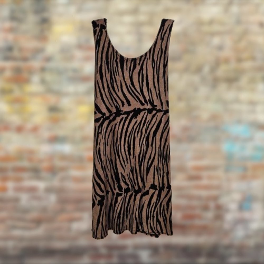 Awesome Wear Sleeveless Tiger Print Dress